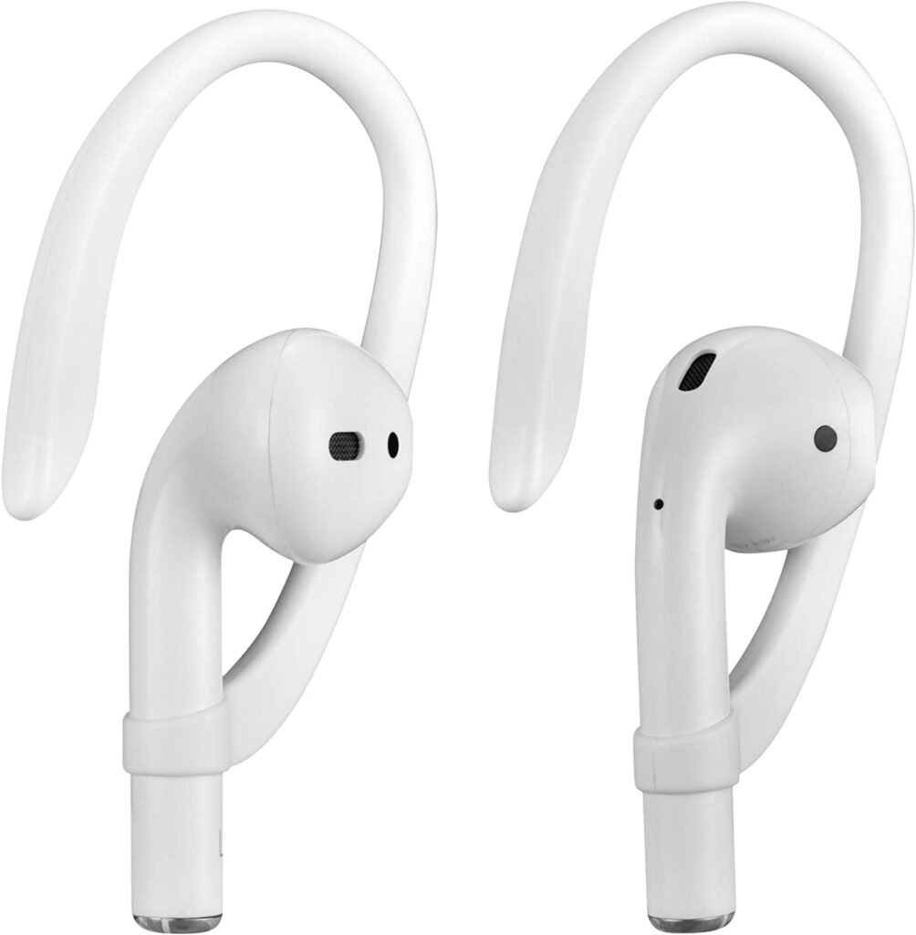 
AirPods Ear Hooks Compatible with Apple AirPods 1, 2, 3, Pro and Pro 2, ICARERSPACE Anti-Slip Sports Ear Hooks for AirPods 1, 2, 3, Pro and Pro 2 - White